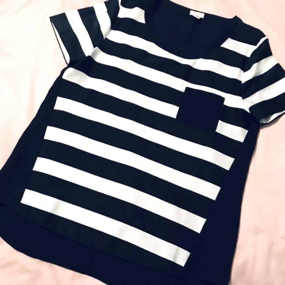 J. Crew Striped Blouse